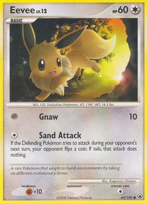Eevee (63) card from Majestic Dawn