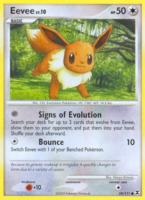 Eevee card from Rising Rivals