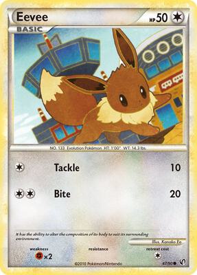 Eevee (47) card from Undaunted