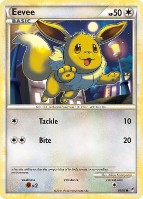 Eevee card from Call of Legends