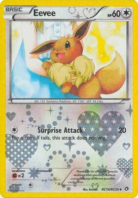 Eevee card from Legendary Treasures: Radiant Collection