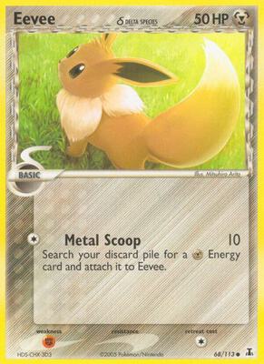 Eevee - 068/113 card from EX Delta Species