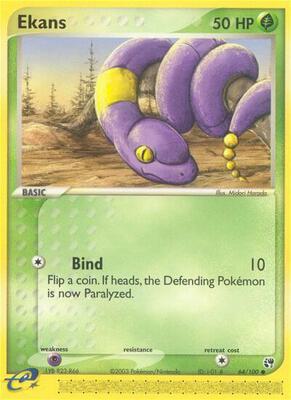 Ekans card from EX Sandstorm