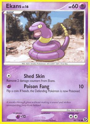 Ekans card from Great Encounters