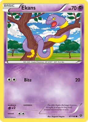 Ekans card from XY Base Set