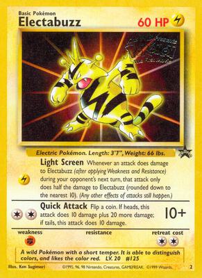 Electabuzz (Movie Promo) card from WoTC Promo