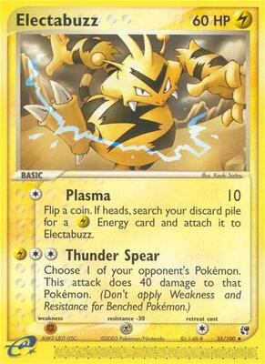 Electabuzz card from EX Sandstorm
