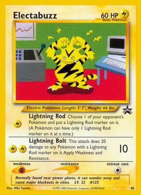 Electabuzz card from WoTC Promo