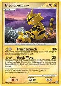 Electabuzz card from Diamond and Pearl