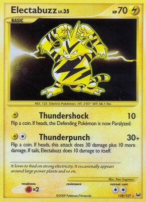 Electabuzz card from Platinum