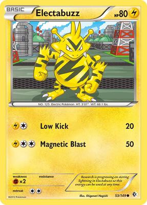 Electabuzz card from Boundaries Crossed