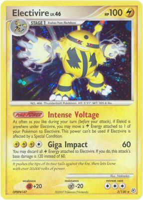 Electivire card from Diamond and Pearl