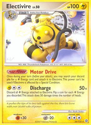 Electivire card from Secret Wonders