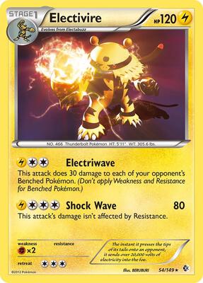 Electivire card from Boundaries Crossed