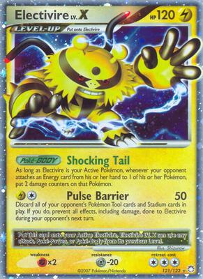 Electivire LV.X card from Mysterious Treasures