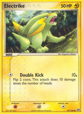 Electrike - 047/106 card from EX Emerald