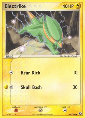 Electrike - 048/106 card from EX Emerald