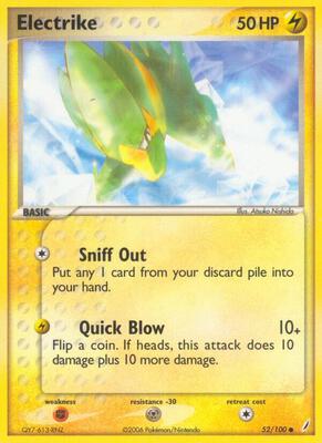 Electrike card from EX Crystal Guardians