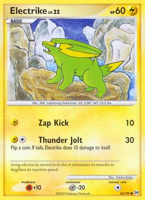 Electrike (62) card from Arceus