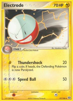Electrode card from EX Emerald