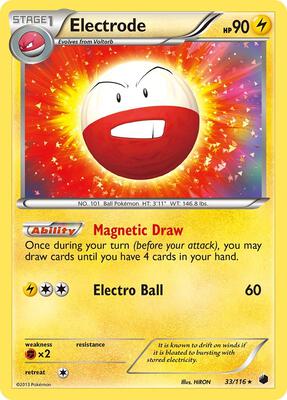 Electrode card from Plasma Freeze