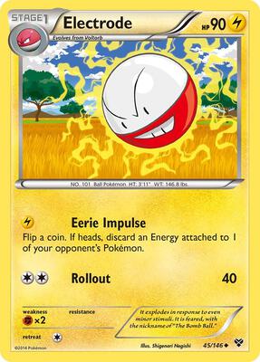 Electrode card from XY Base Set