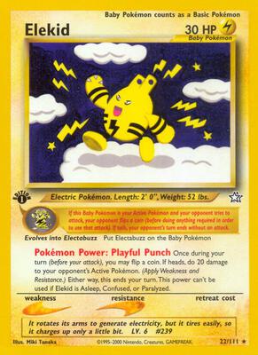 Elekid card from Neo Genesis