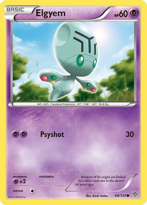 Elgyem (68) card from Plasma Storm