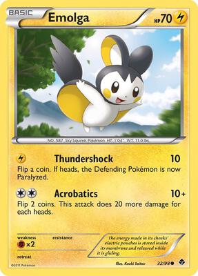 Emolga card from Emerging Powers