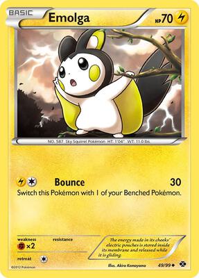 Emolga card from Next Destinies