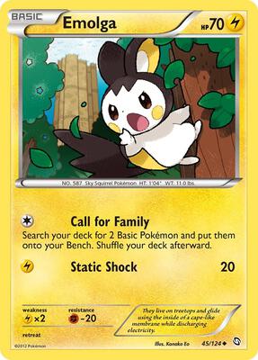 Emolga card from Dragons Exalted