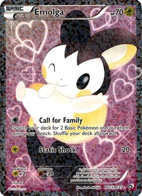 Emolga (Full Art) card from Legendary Treasures: Radiant Collection