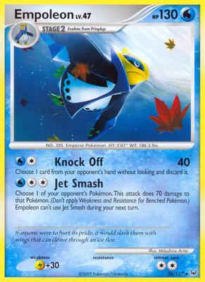 Empoleon card from Platinum