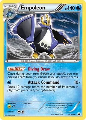 Empoleon card from Dark Explorers