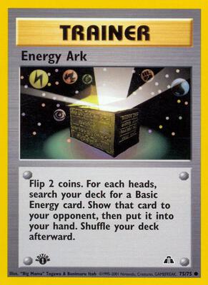Energy Ark card from Neo Discovery