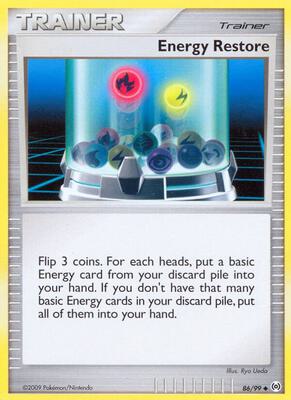 Energy Restore card from Arceus