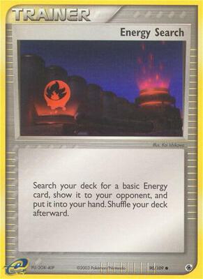 Energy Search card from EX Ruby and Sapphire