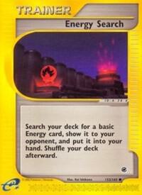 Energy Search card from Expedition