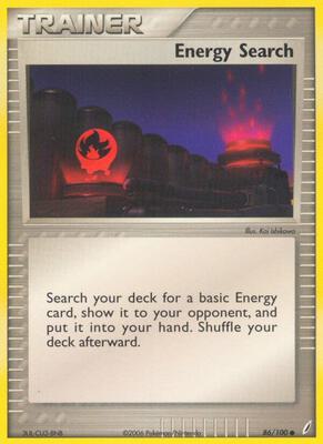 Energy Search card from EX Crystal Guardians