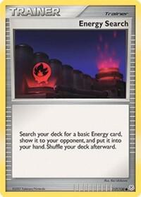 Energy Search card from Diamond and Pearl