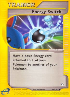 Energy Switch card from Aquapolis