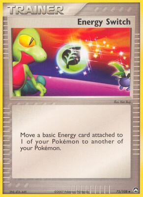 Energy Switch card from EX Power Keepers