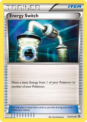 Energy Switch card from Legendary Treasures