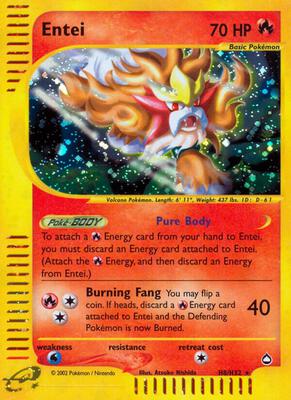 Entei (H8) card from Aquapolis