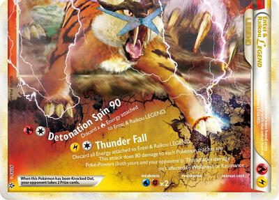 Entei & Raikou Legend (bottom) card from Unleashed