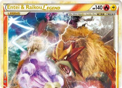 Entei & Raikou Legend (top) card from Unleashed