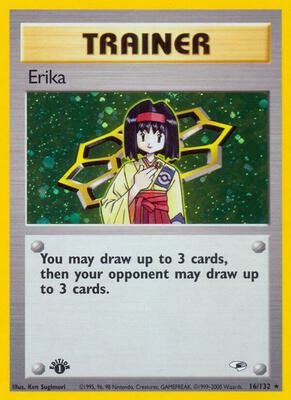Erika (16) card from Gym Heroes