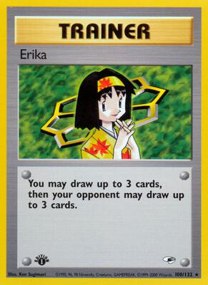 Erika (100) card from Gym Heroes
