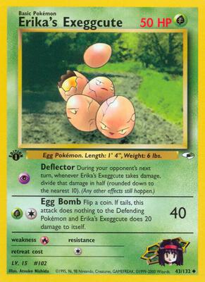 Erika's Exeggcute (43) card from Gym Heroes