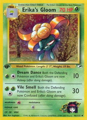 Erika's Gloom (46) card from Gym Heroes